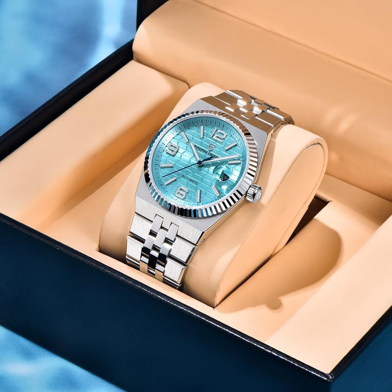 Pagani Design YS027 Men's Automatic Watch - Stainless Steel, Waterproof, Sky Blue Dial - Image 3